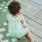 GROW WILD EMBROIDERED CHECK ROMPER
