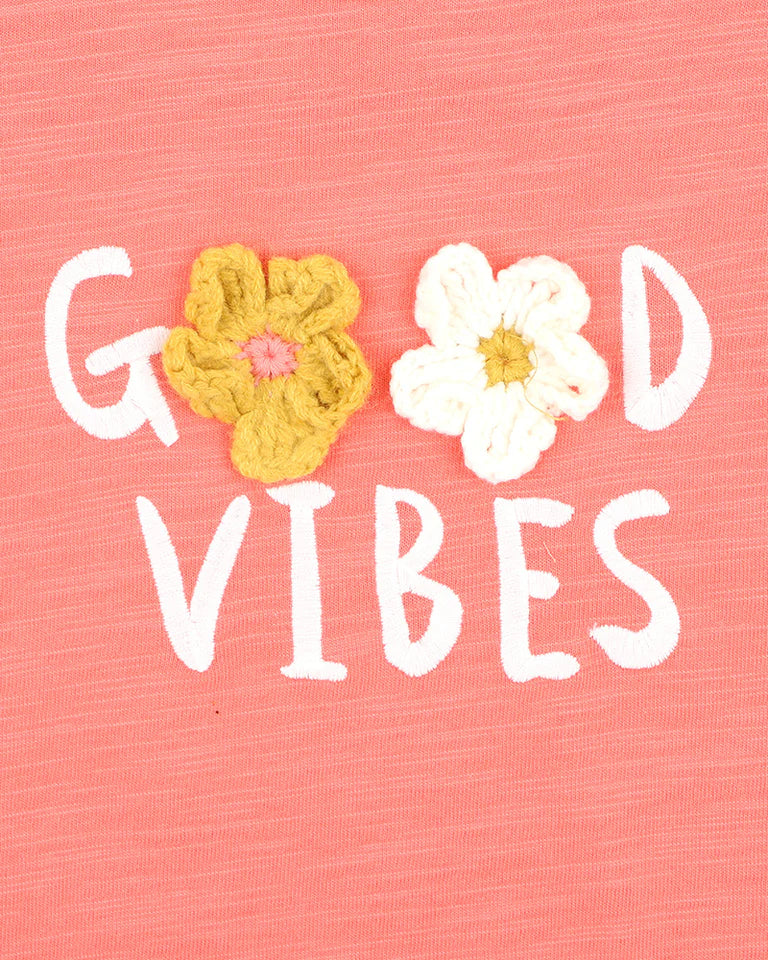 GROW WILD GOOD VIBES TEE 3-7 YRS