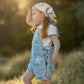 GROW WILD FLOWER APPLIQUE DENIM OVERALL 3-7 YRS