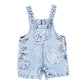 GROW WILD FLOWER APPLIQUE DENIM OVERALL 3-7 YRS