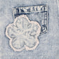 GROW WILD FLOWER APPLIQUE DENIM OVERALL 3-7 YRS