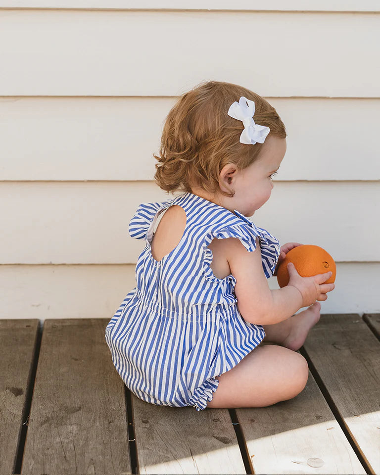 SUMMER VACAY BLUE STRIPE BODYSUIT
