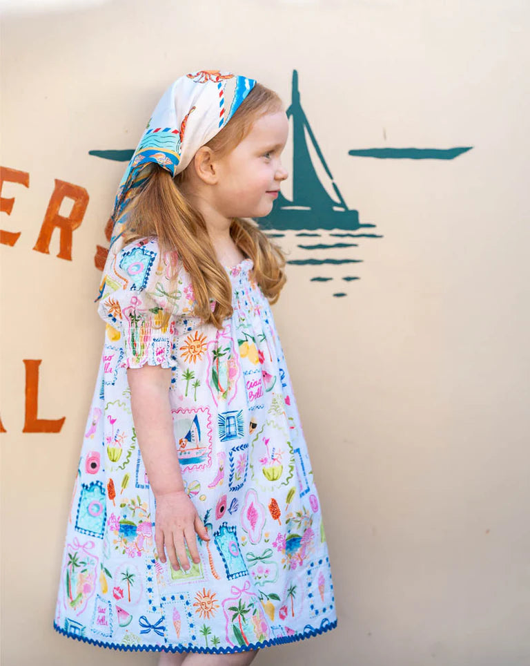 SUMMER VACAY RIC RAC DRESS 3-7 YRS