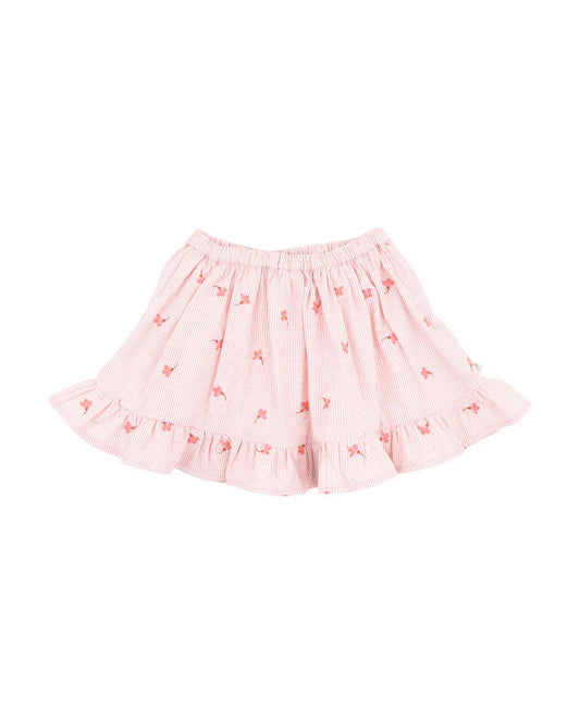 SONGBIRD EMBROIDERED SKIRT WITH INBUILT SHORTS