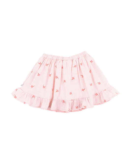 SONGBIRD EMBROIDERED SKIRT WITH INBUILT SHORTS