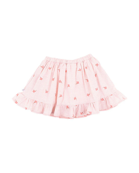 SONGBIRD EMBROIDERED SKIRT WITH INBUILT SHORTS 3-7 YRS