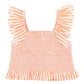 PARADISO STRIPE SHIRRED TOP