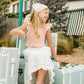 PARADISO STRIPE SHIRRED TOP 3-7Y