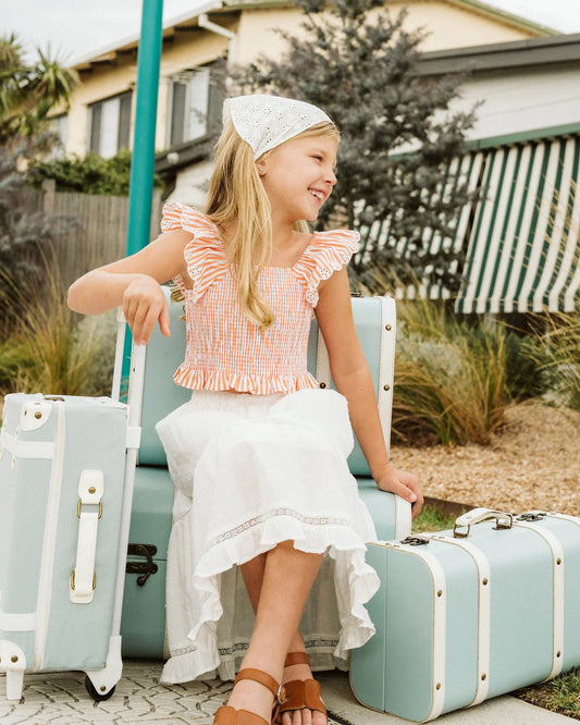 PARADISO STRIPE SHIRRED TOP 3-7Y