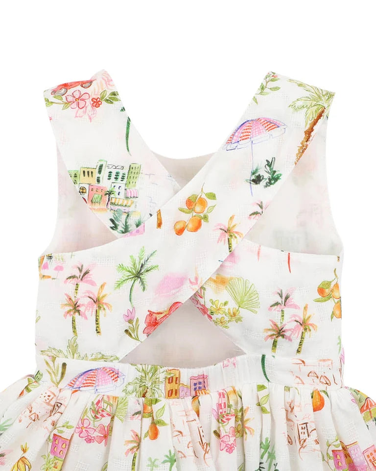 PARADISO CROSS BACK DRESS 3-7Y
