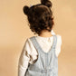 WINTER VACAY STRIPE DENIM OVERALLS