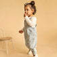 WINTER VACAY STRIPE DENIM OVERALLS