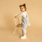 WINTER VACAY STRIPE DENIM OVERALLS