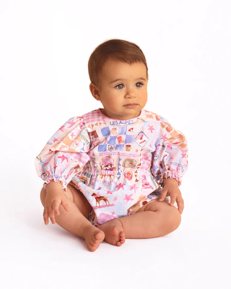 WINTER VACAY LS ROMPER