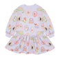 WINTER VACAY SWEATSHIRT DRESS 3-7 YRS
