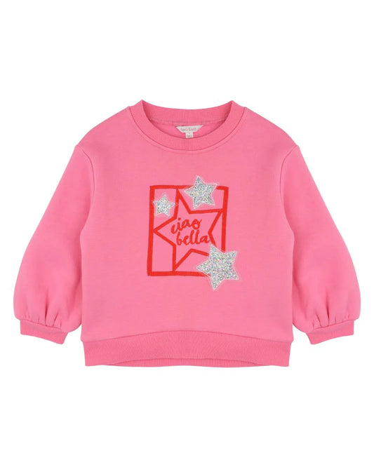WINTER VACAY STAR SWEATSHIRT 3-7 YRS