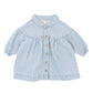 WINTER VACAY STRIPE DENIM DRESS