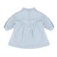 WINTER VACAY STRIPE DENIM DRESS