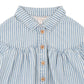 WINTER VACAY STRIPE DENIM DRESS