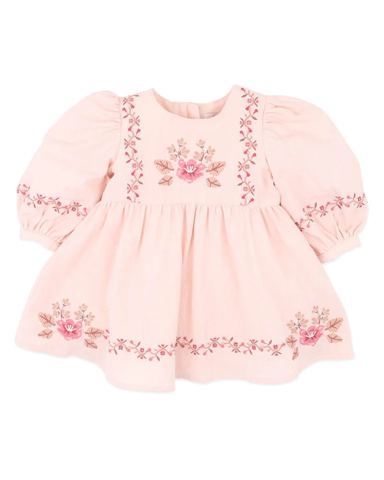 WILD GARDEN EMB. DRESS