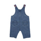 WILD GARDEN EMB. DENIM OVERALLS