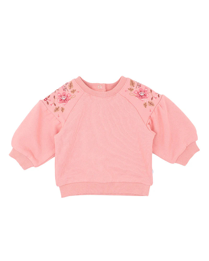 WILD GARDEN EMB. SWEATSHIRT