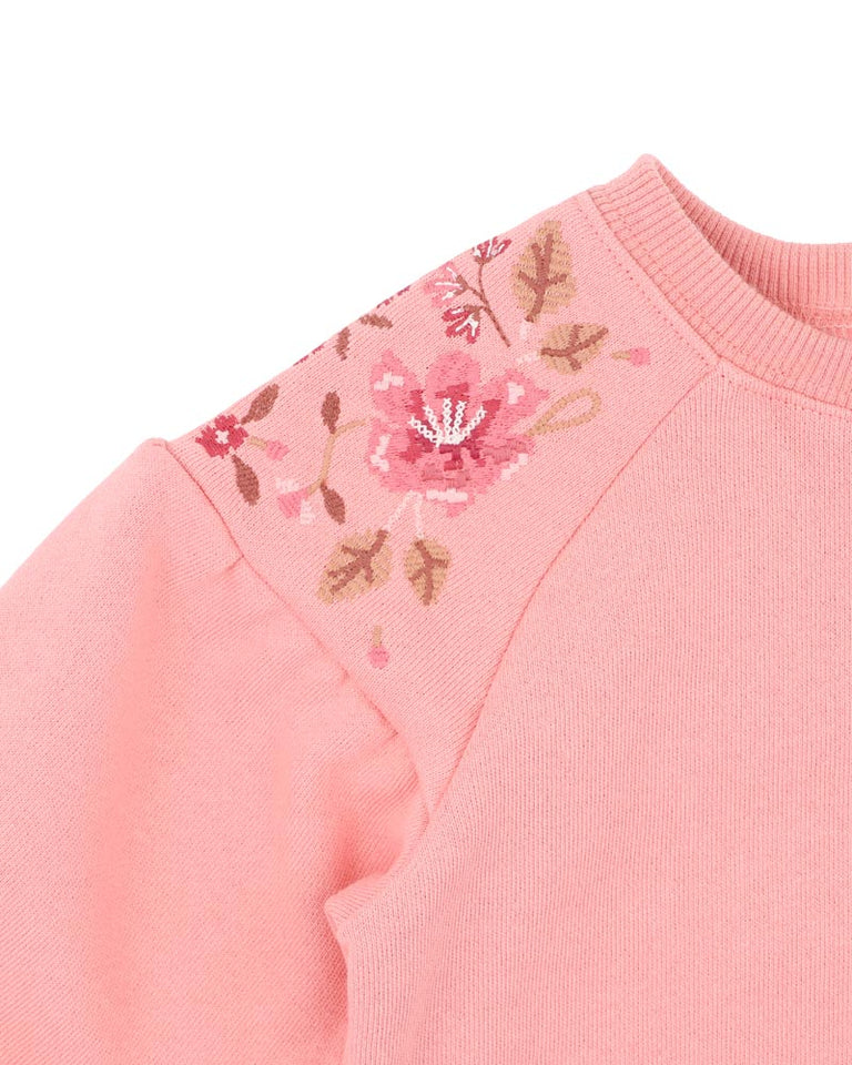 WILD GARDEN EMB. SWEATSHIRT