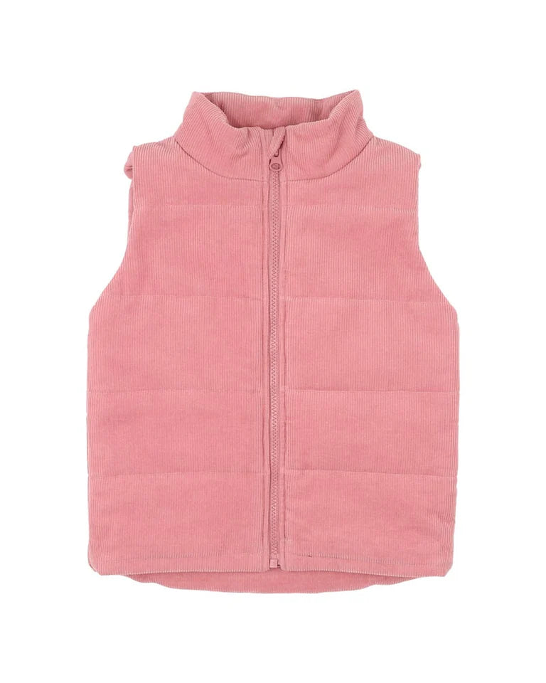 WILD GARDEN QUILTED ZIP UP VEST 3-7 YRS
