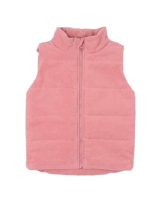 WILD GARDEN QUILTED ZIP UP VEST 3-7 YRS