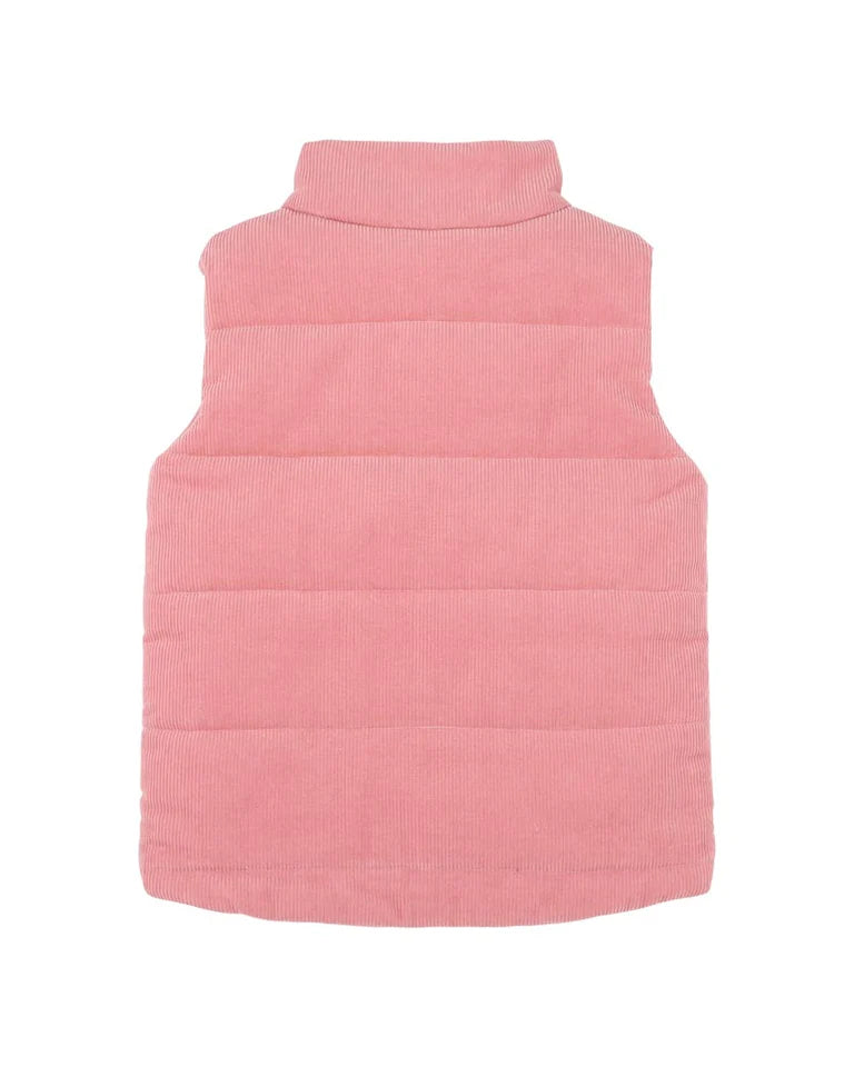 WILD GARDEN QUILTED ZIP UP VEST 3-7 YRS
