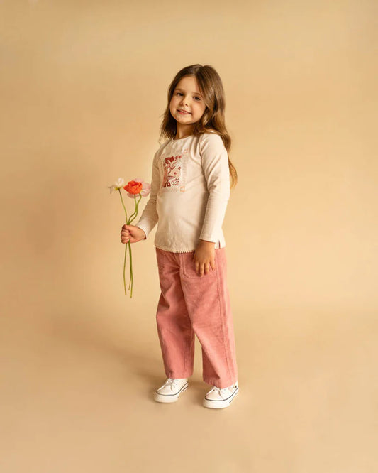 WILD GARDEN CORD PULL ON PANTS 3-7 YRS