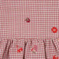 ORCHARD BLOOM EMB. CHECK DRESS