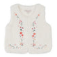 ORCHARD BLOOM EMB. FAUX FUR VEST 3-7 YRS