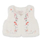 ORCHARD BLOOM EMB. FAUX FUR VEST