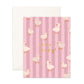 Hello Baby Ducks Greeting Card | Pink