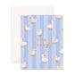 Hello Baby Ducks Greeting Card Blue