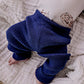 Ribbed Knit Leggings - Navy