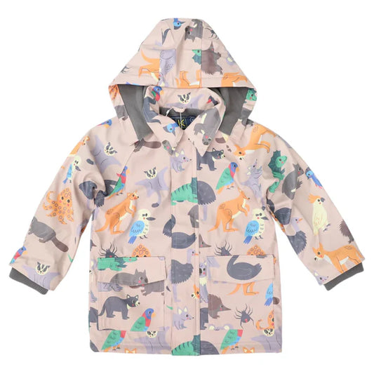 Australian Animal Printed Raincoat