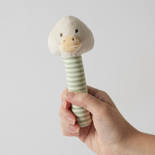 Jiggle & Giggle Stripe Duck Rattle