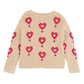 GIRLS HEARTS JUMPER
