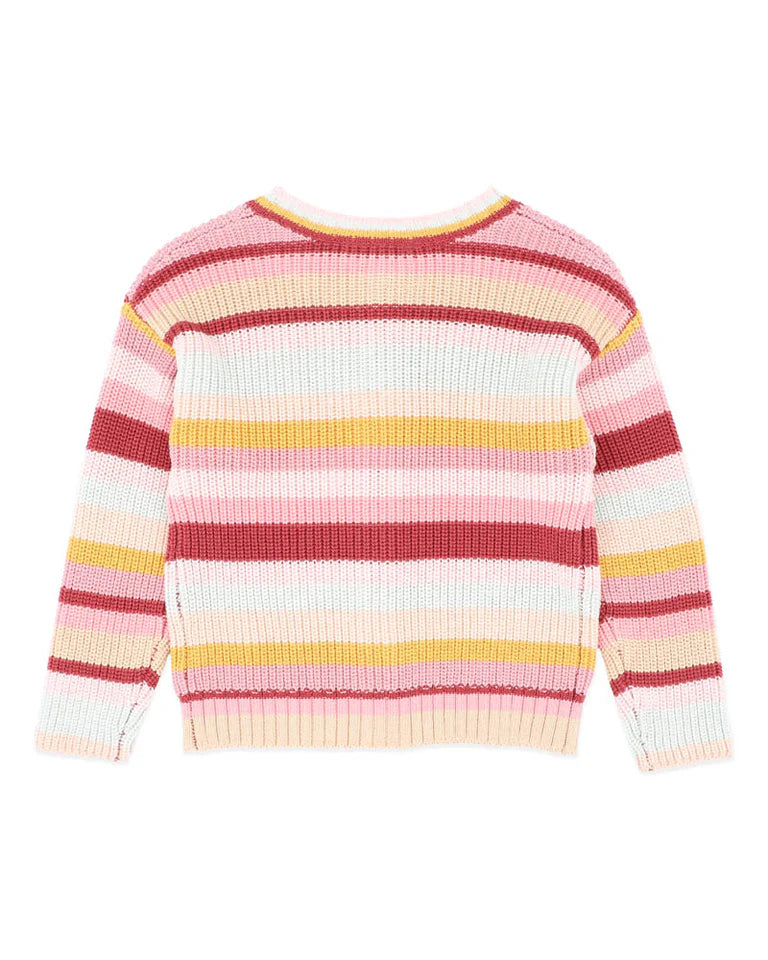 ORCHARD BLOOM STRIPE CARDIGAN 3-7 YRS