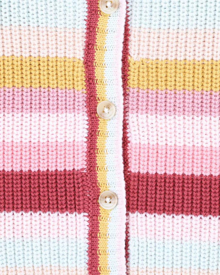 ORCHARD BLOOM STRIPE CARDIGAN 3-7 YRS