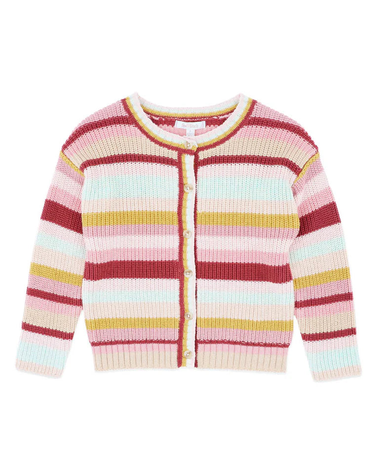 ORCHARD BLOOM STRIPE CARDIGAN