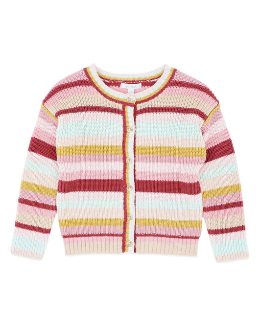 ORCHARD BLOOM STRIPE CARDIGAN 3-7 YRS