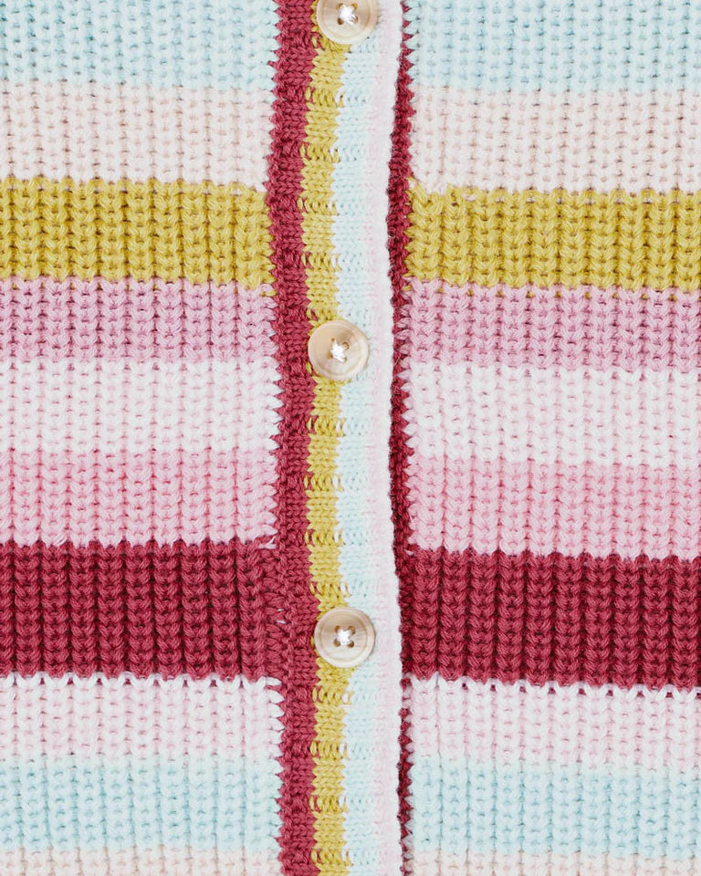 ORCHARD BLOOM STRIPE CARDIGAN