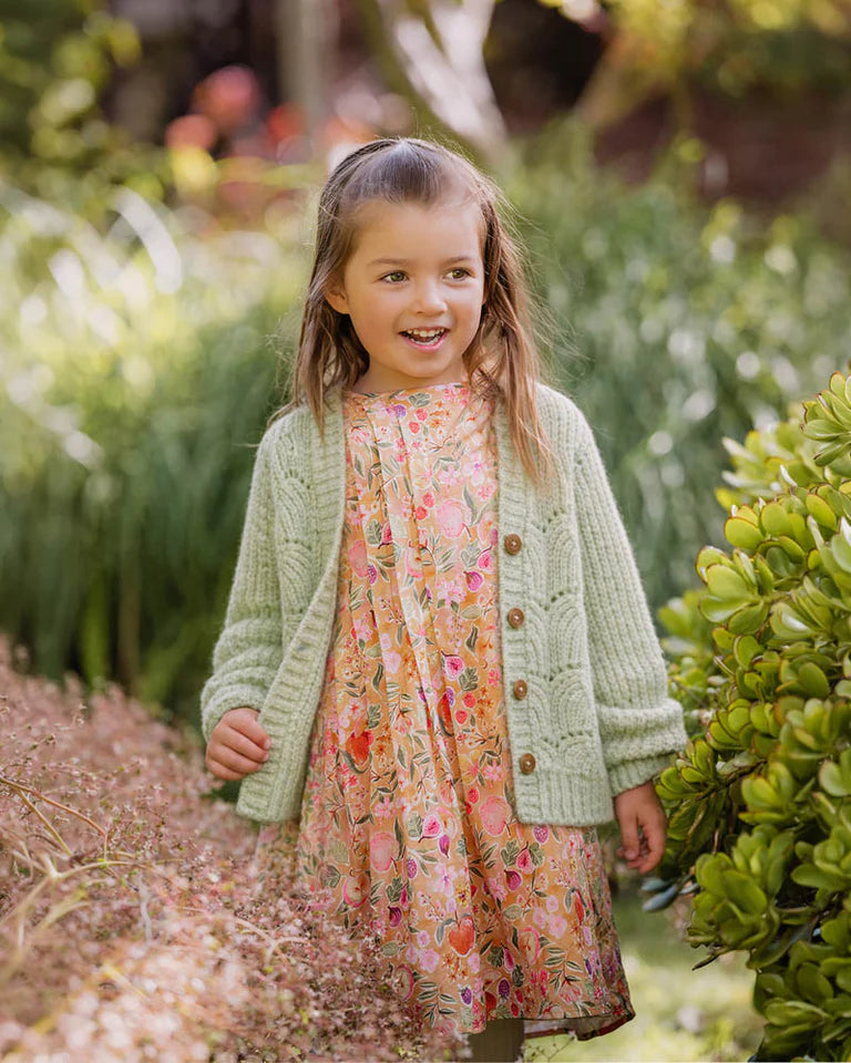 ORCHARD BLOOM POINTELLE CARDIGAN 3-7 YRS