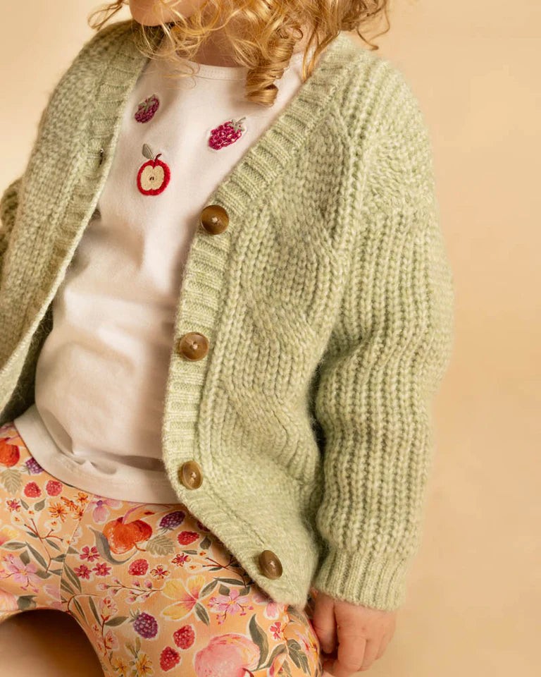 ORCHARD BLOOM POINTELLE CARDIGAN