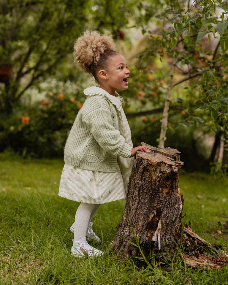 ORCHARD BLOOM POINTELLE CARDIGAN