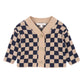 WILD SIDE CHECK KNITTED CARDIGAN