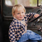 WILD SIDE CHECK KNITTED CARDIGAN